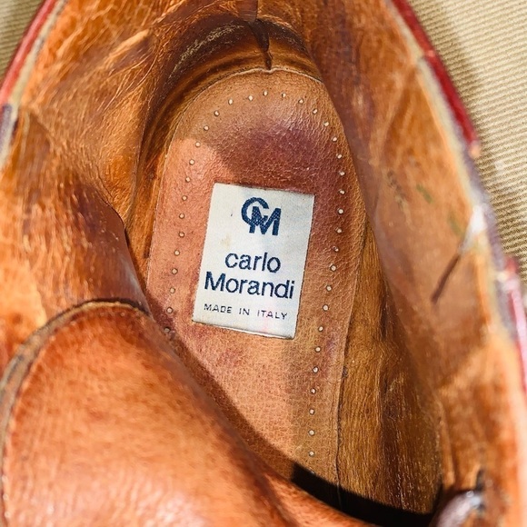 Carlo Morandi Leather Ankle Buckled Boots. - Picture 13 of 14